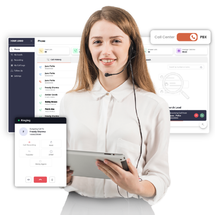 Belsmart outbound dialer software dashboard showing Manual, Preview, Power, and Parallel dialing modes