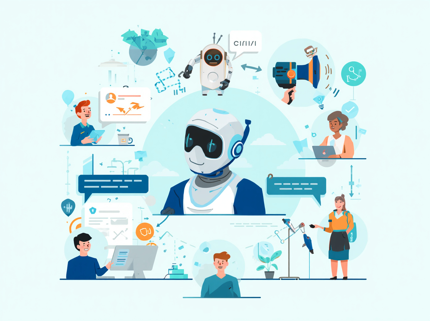 Belsmart voice bot integration dashboard showing AI voice agent qualifying leads, warm transfer to human rep, automated voicemail drops, and CRM sync for outbound sales teams