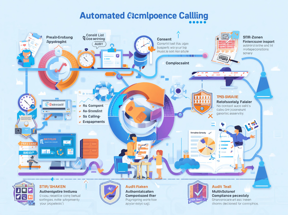 Belsmart outbound compliance dashboard showing DNC scrub logs, TCPA compliance status, STIR/SHAKEN authentication, and calling hours enforcement for outbound sales campaigns